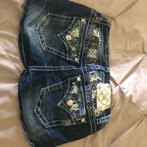 Miss Me blue jean shorts